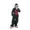 Boys Street Mime Costume Halloween Outfit Scary Vinyl Mask Necktie Top